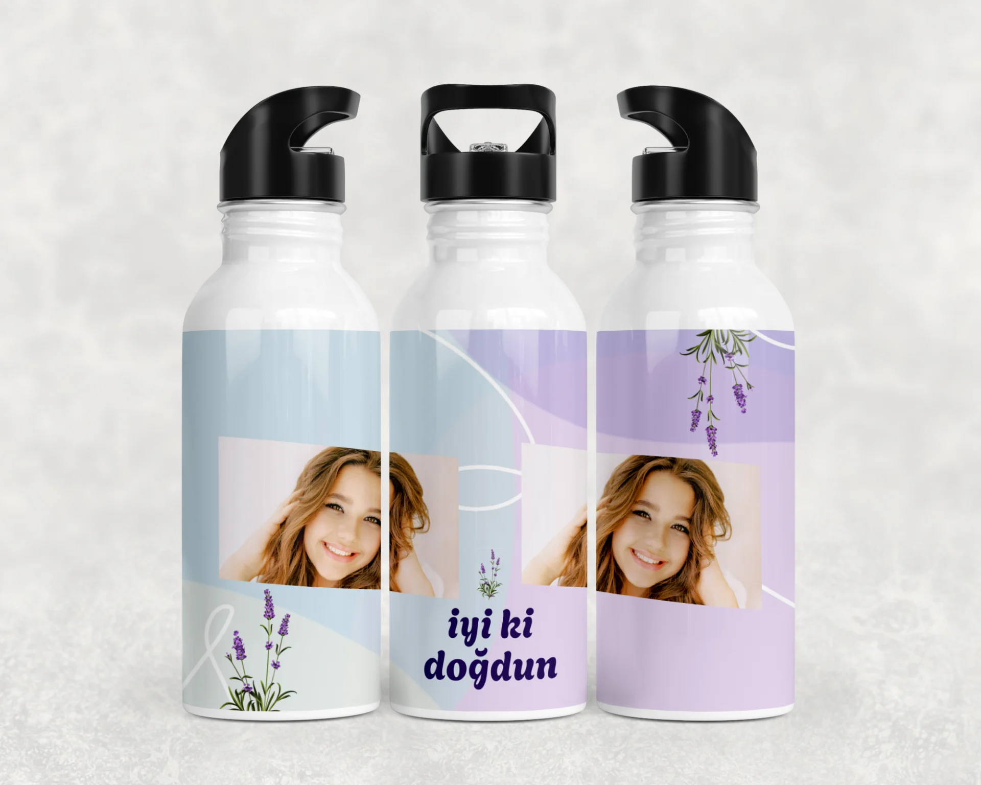 Lavanta Infinity İyi Ki Doğdun Termos Matara Bardak Özel Set - Görsel 3