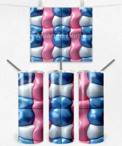 Pastel Kare Mozaik 600 ML Çelik Termos