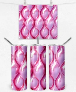 Pembe Damla Akış 600 ML Çelik Termos