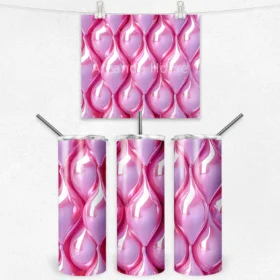 Pembe Damla Akış 600 ML Çelik Termos