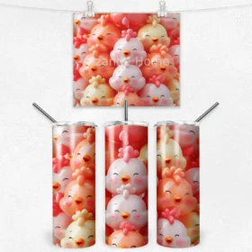 Neşeli Civcivler 600 ML Çelik Termos