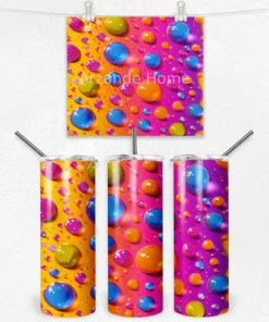 Neon Baloncuk Parti 600 ML Çelik Termos