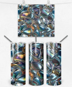 Renkli Mozaik Desenli 600 ML Çelik Termos