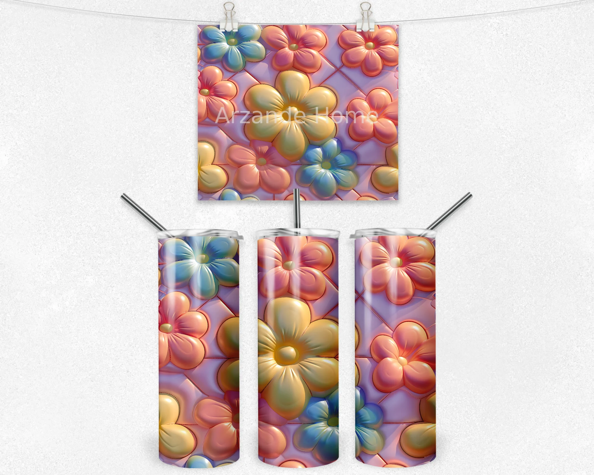 Çiçek Baharı 600 ML Çelik Termos