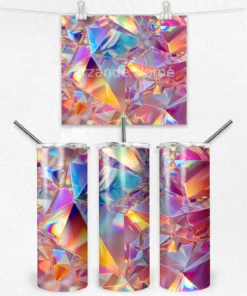 Kristal Prizma Efektli 600 ML Çelik Termos