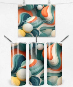 Retro Dalgalar 600 ML Çelik Termos