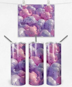 Mor Fantezi Fil 600 ML Çelik Termos