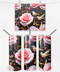 Gül ve Kuş Masalı 600 ML Çelik Termos