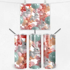 Pastel Tavşan Baharı 600 ML Çelik Termos