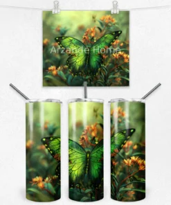 Mavi Gökyüzünde Balonlu Tavşanlar Termos Matara 600 ml