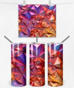 Kızıl Kristal Mozaik 600 ML Çelik Termos