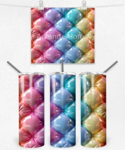 Renkli Yastık Desenli Termos Matara 600 ml