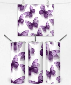 Mor Kelebek Zarafeti 600 ML Çelik Termos