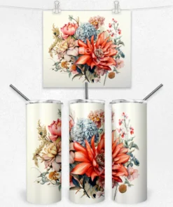 Canlı Çiçek Bahçesi 600 ML Çelik Termos