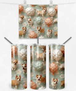 Balonlu Fransız Bulldog 600 ML Çelik Termos