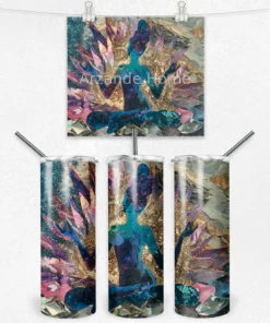 Kristal Lotus Meditasyon 600 ML Çelik Termos