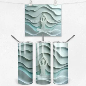 Dalgalar İçinde Meditasyon 600 ML Çelik Termos