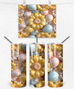 Güneş ve Ayçiçeği 600 ML Çelik Termos