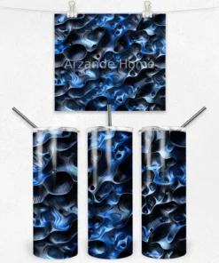 Gece Mavisi Dokular 600 ML Çelik Termos