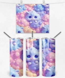 Sevimli Pofuduk Kedi 600 ML Çelik Termos