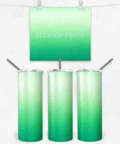 Yeşil Işıltı Ombre 600 ML Çelik Termos