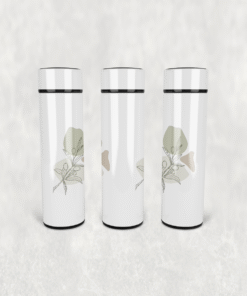 Zeytin Dalı Desen Led Derece Göstergeli Paslanmaz Çelik Termos 500 ML