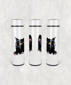 Kara Kedi Evren Led Derece Göstergeli Paslanmaz Çelik Termos 500 ML