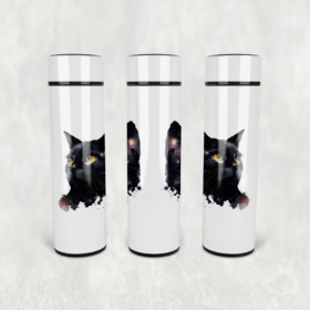 Kara Kedi Evren Led Derece Göstergeli Paslanmaz Çelik Termos 500 ML