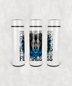 Korkusuz Aslan Deseni Led Derece Göstergeli Paslanmaz Çelik Termos 500 ML