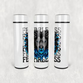 Korkusuz Aslan Deseni Led Derece Göstergeli Paslanmaz Çelik Termos 500 ML