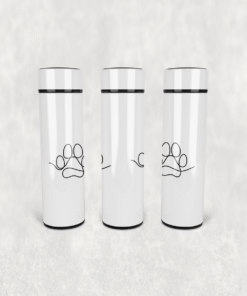 Pati İzleri Deseni Led Derece Göstergeli Paslanmaz Çelik Termos 500 ML