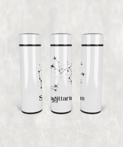 Yay Burcu Deseni Led Derece Göstergeli Paslanmaz Çelik Termos 500 ML