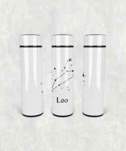 Aslan Burcu Deseni Led Derece Göstergeli Paslanmaz Çelik Termos 500 ML