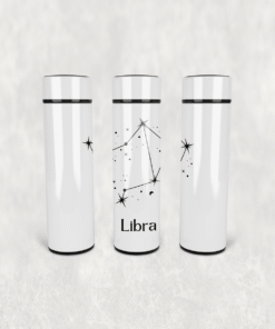 Terazi Burcu Deseni Led Derece Göstergeli Paslanmaz Çelik Termos 500 ML