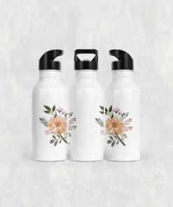 Soft Daisy Çiçek Aranjmanı Alüminyum Pipetli Matara 600 ML