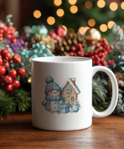 Yılbaşı Yeni Yıl Temalı Porselen Kupa Bardak Kahve Çay Hediyelik Koleksiyon 02