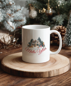 Yılbaşı Yeni Yıl Temalı Porselen Kupa Bardak Kahve Çay Hediyelik Koleksiyon 15