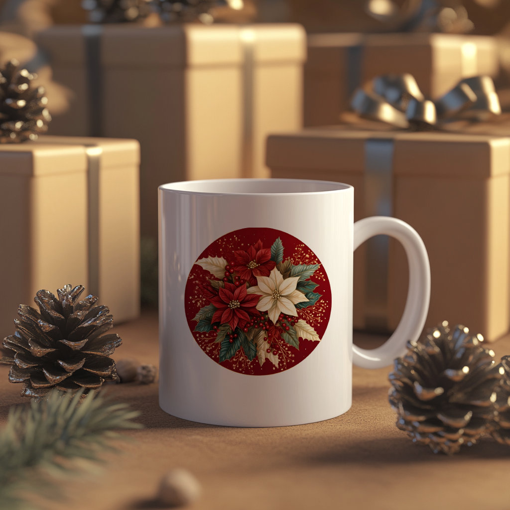 Yılbaşı Yeni Yıl Temalı Porselen Kupa Bardak Kahve Çay Hediyelik Koleksiyon 24