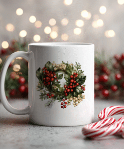 Yılbaşı Yeni Yıl Temalı Porselen Kupa Bardak Kahve Çay Hediyelik Koleksiyon 27