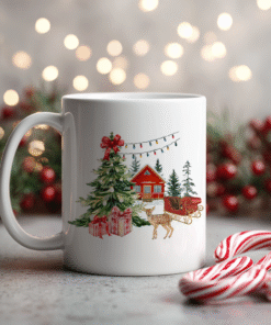 Yılbaşı Yeni Yıl Temalı Porselen Kupa Bardak Kahve Çay Hediyelik Koleksiyon 31