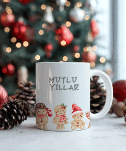 Yılbaşı Yeni Yıl Temalı Porselen Kupa Bardak Kahve Çay Hediyelik Koleksiyon 38