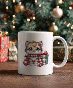 Yılbaşı Yeni Yıl Temalı Porselen Kupa Bardak Kahve Çay Hediyelik Koleksiyon 43