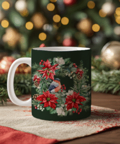 Yılbaşı Yeni Yıl Temalı Porselen Kupa Bardak Kahve Çay Hediyelik Koleksiyon 48