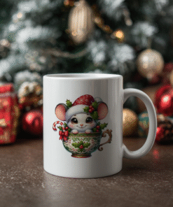 Yılbaşı Yeni Yıl Temalı Porselen Kupa Bardak Kahve Çay Hediyelik Koleksiyon 50