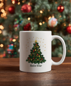 Yılbaşı Yeni Yıl Temalı Porselen Kupa Bardak Kahve Çay Hediyelik Koleksiyon 55