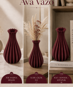 Ava Dekoratif Vazo Modern Salon Dekorasyonu ve Şık Salon Vazosu - Görsel 6