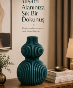 Alternative view of Erel Dekoratif Vazo Masaüstü ve Raf Üstü Şık Dekoratif Vazo
