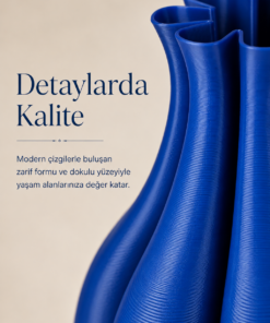 Evira Dekoratif Vazo Minimal Tasarım Ev Dekorasyonu ve Salon Vazosu - Görsel 5