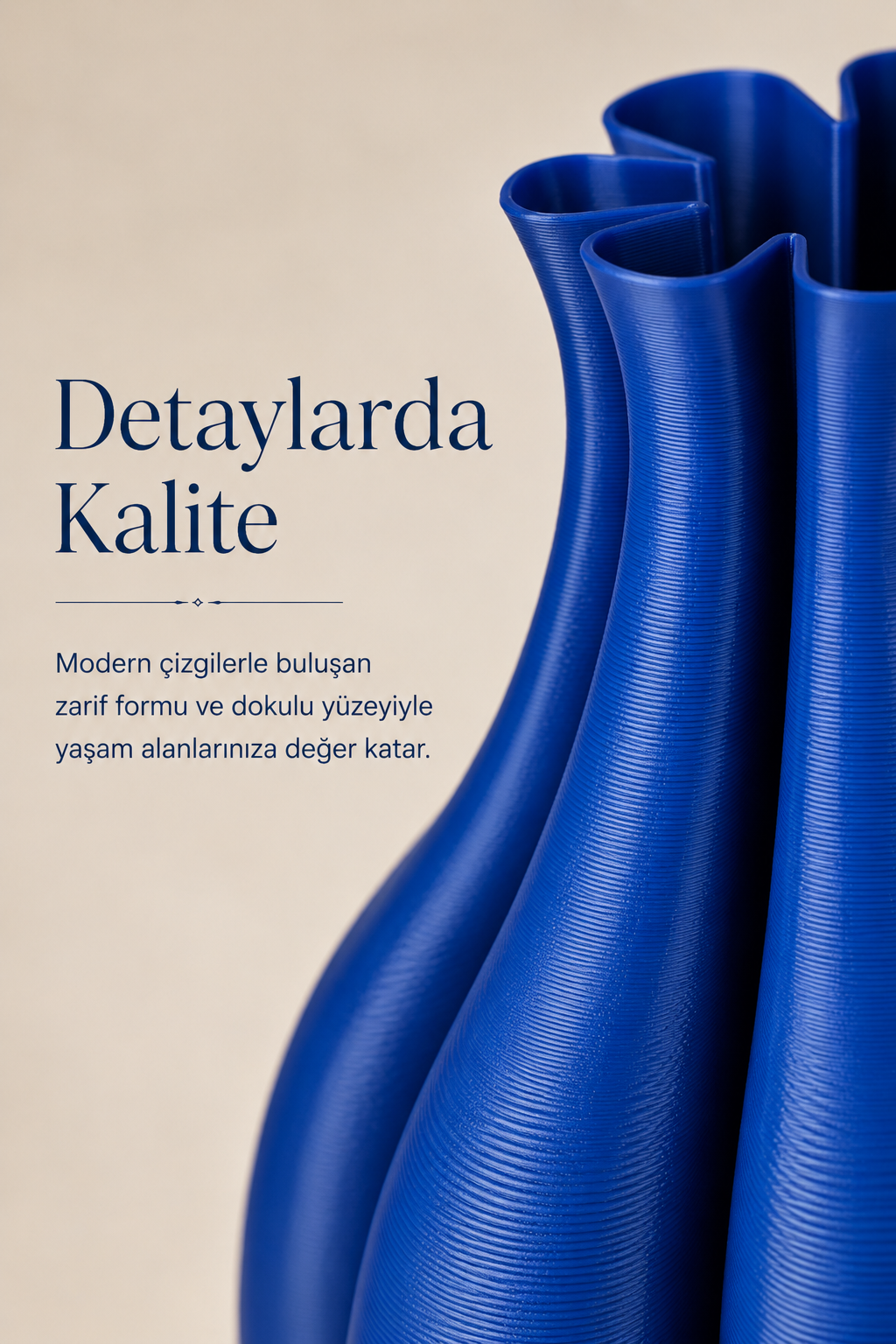 Evira Dekoratif Vazo Minimal Tasarım Ev Dekorasyonu ve Salon Vazosu - Görsel 5