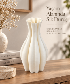 Alternative view of Ovira Dekoratif Vazo Şık Ev Dekoru ve Modern Salon Vazosu
